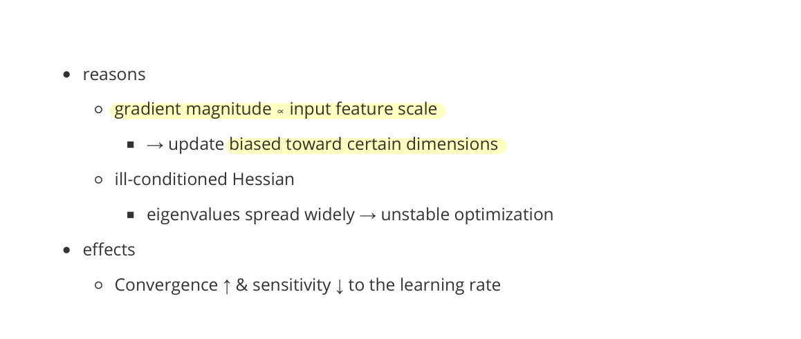 Normalization reasons / effects (page 3 top)