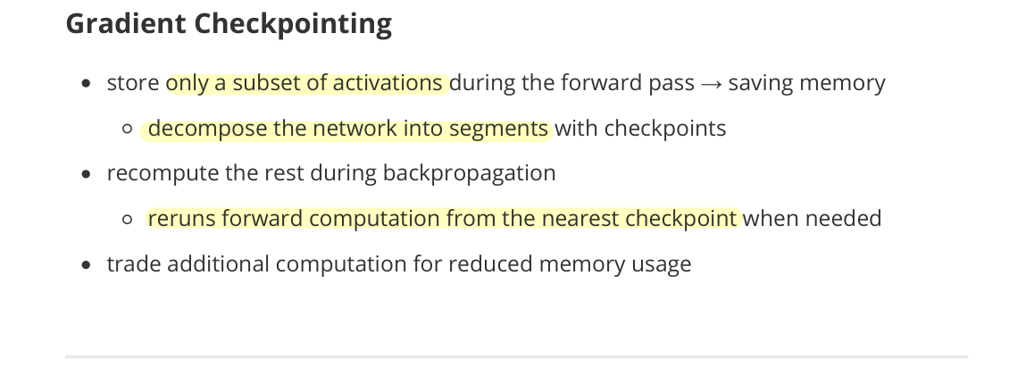 Gradient Checkpointing