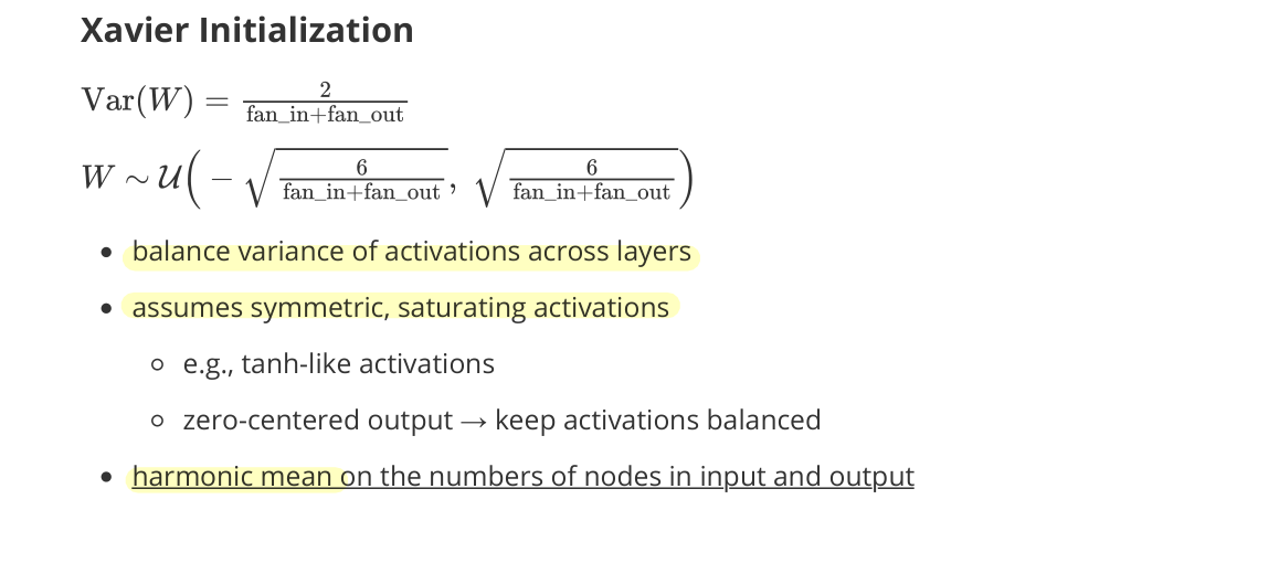 Xavier Initialization