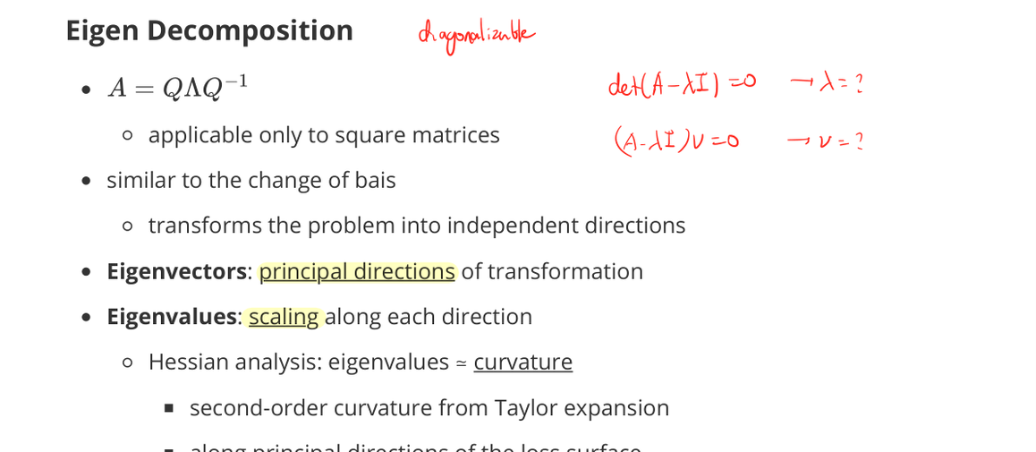 Eigen Decomposition (page 24)
