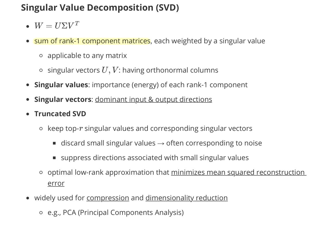 SVD / Truncated SVD
