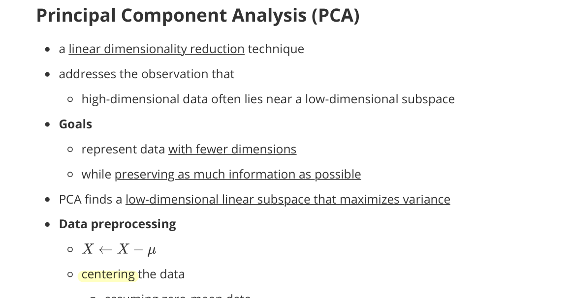 PCA (handwritten)