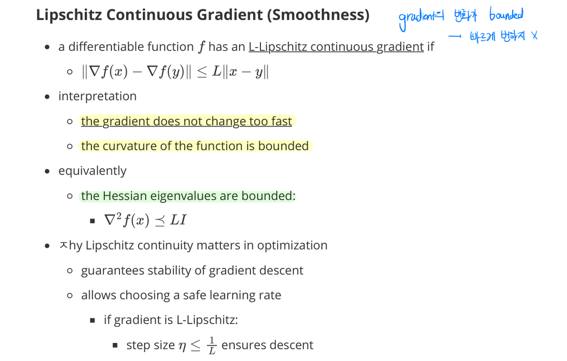 Lipschitz Continuous Gradient (Smoothness)