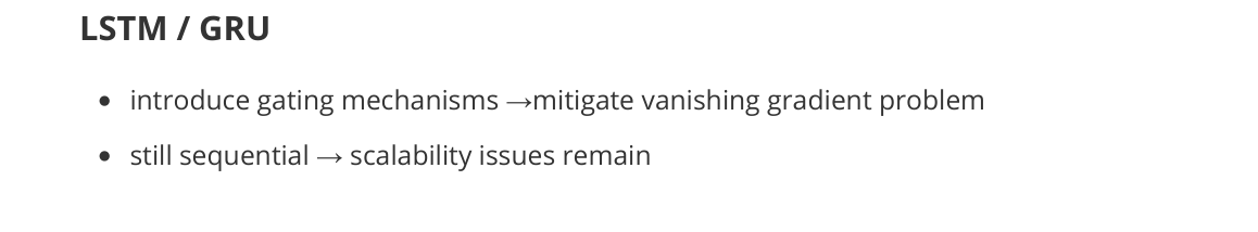 LSTM / GRU