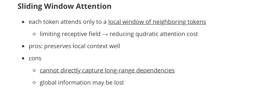 Sliding Window Attention