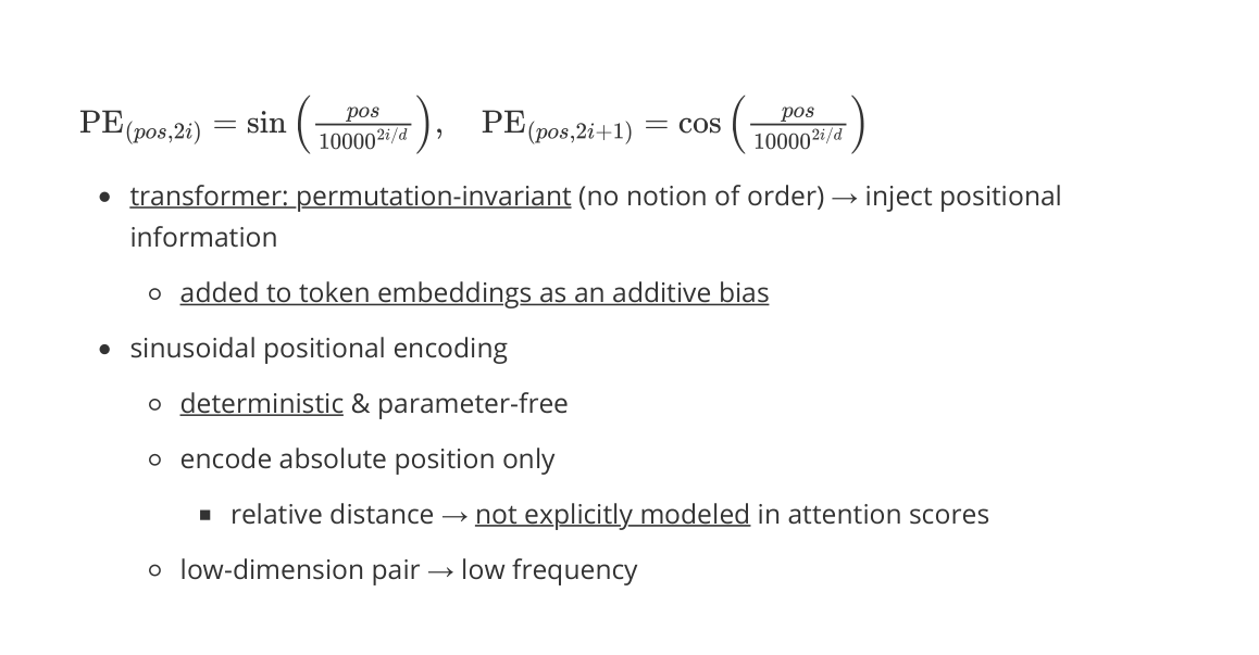 Sinusoidal Positional Encoding