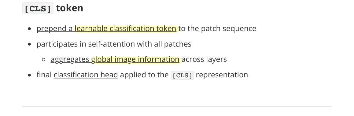 [CLS] Token