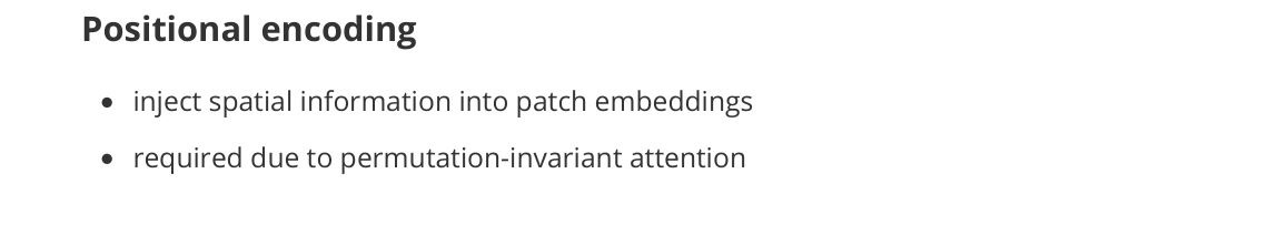 ViT Positional Encoding