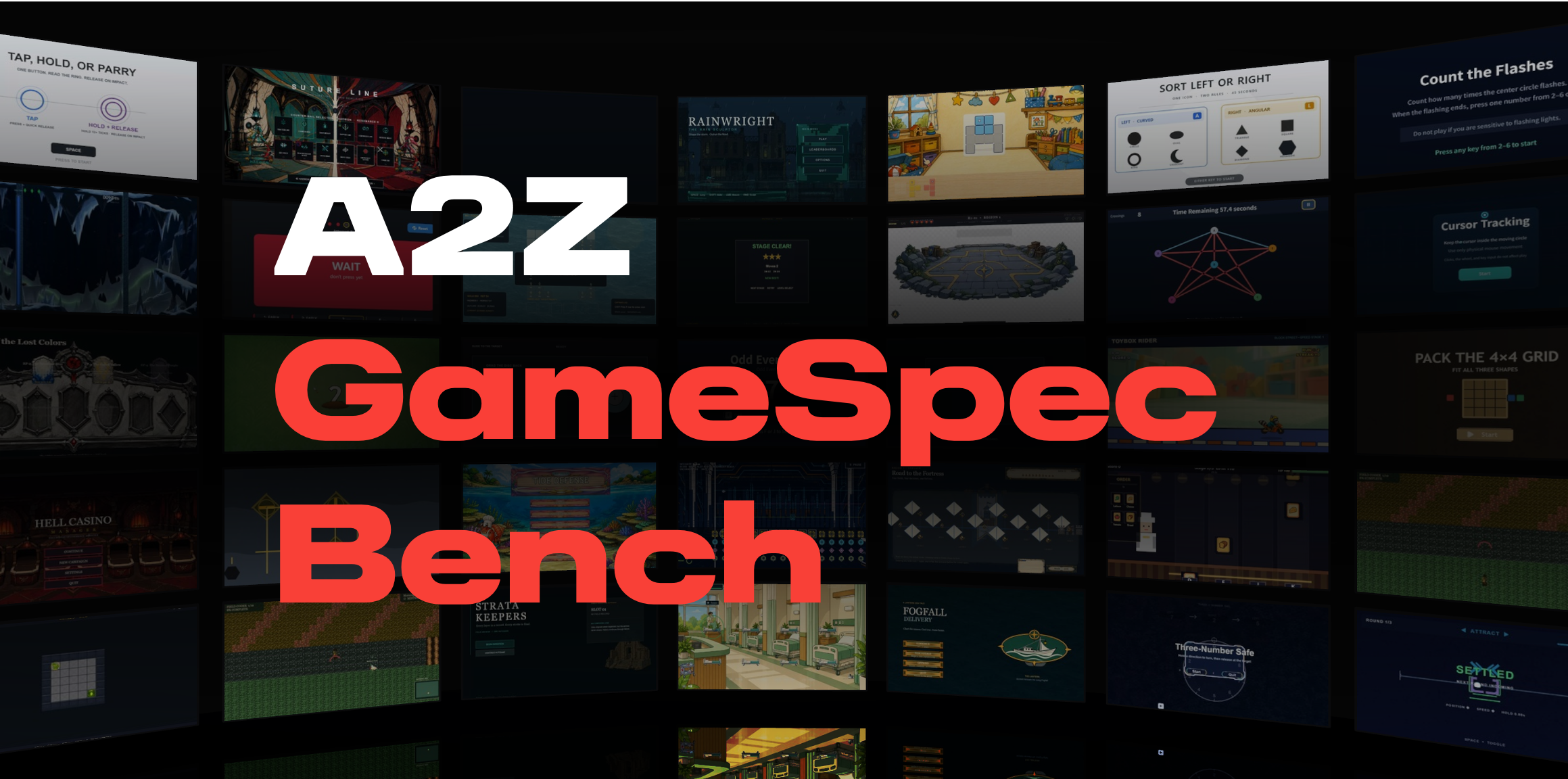 A2Z GameSpec-Bench